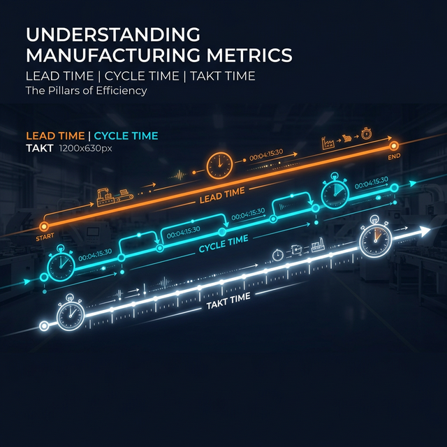 Lead Time vs Cycle Time vs Takt Time: Las 3 Métricas de Tiempo que Todo Ingeniero Debe Dominar