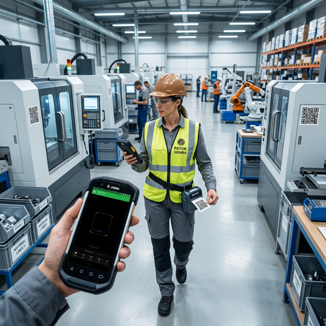 Consultor Patok realizando diagnóstico en planta