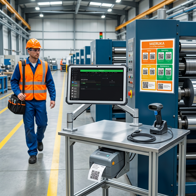 Estación Mieruka con QR Actions y stickers